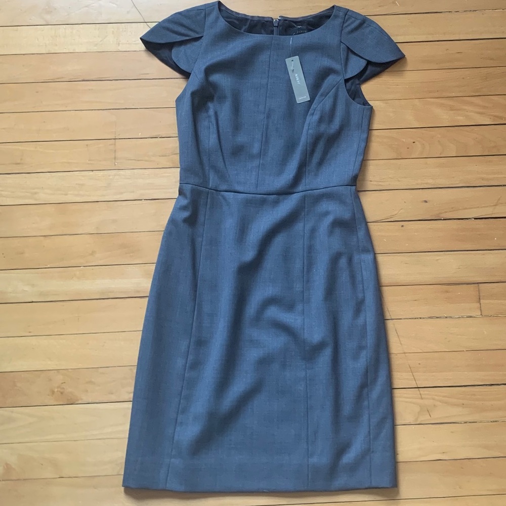 J. Crew wool gray dress